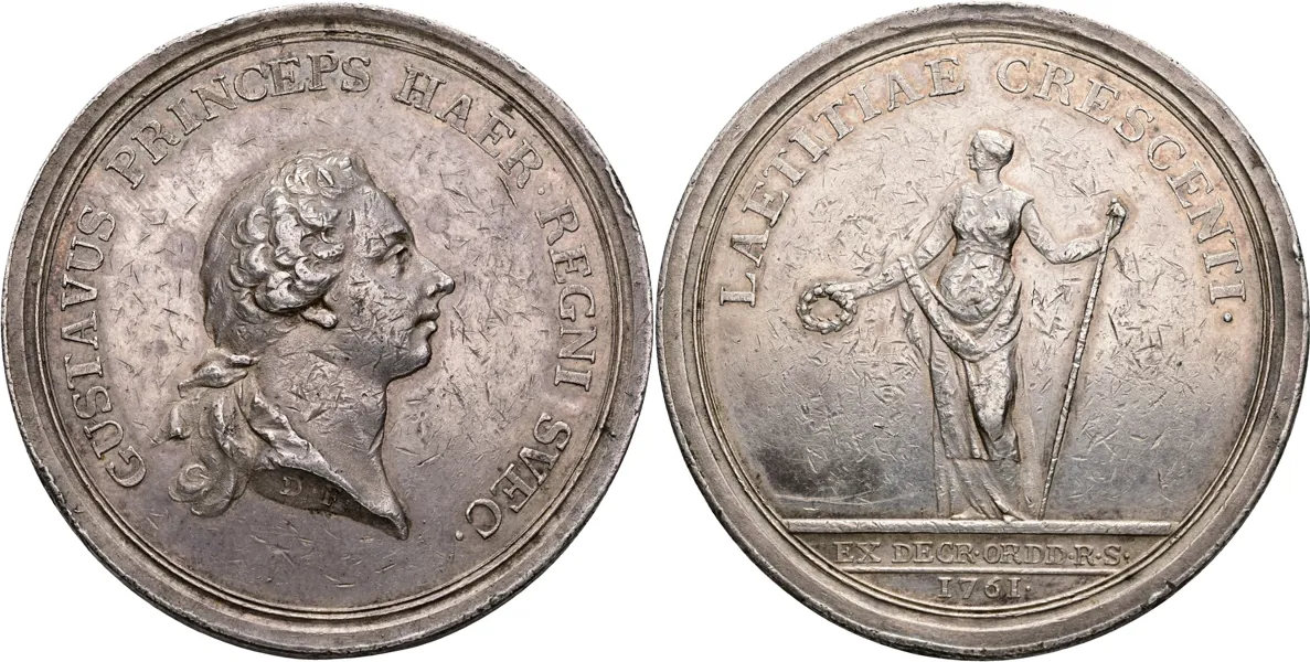 GUSTAV III (1771-1792). Medalj