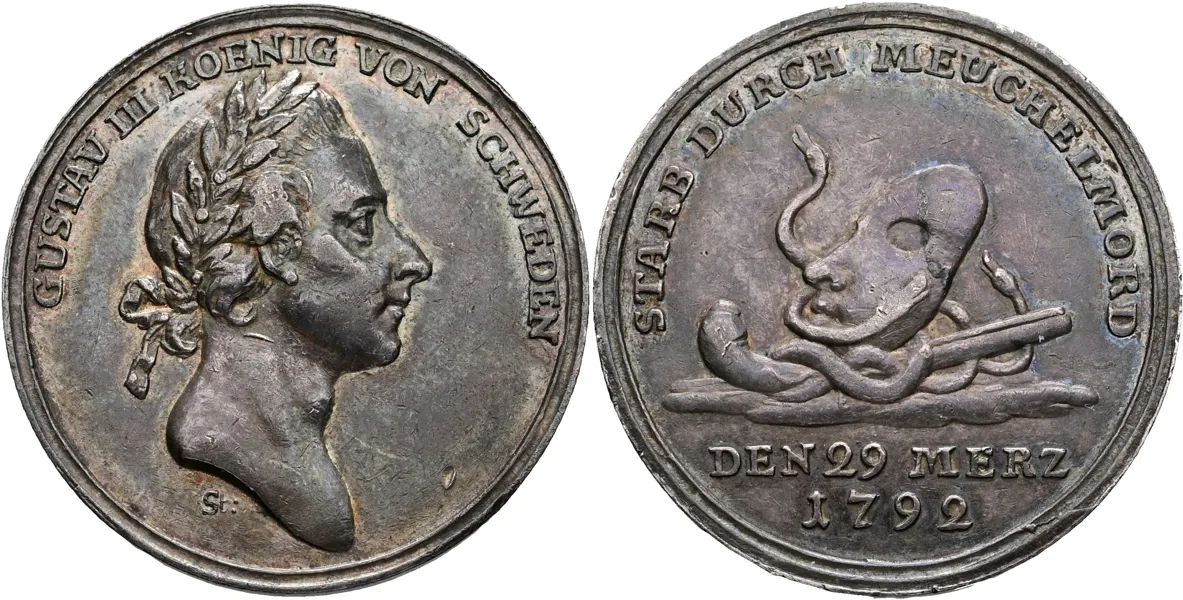 GUSTAV III (1771-1792). Medalj