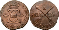 KARL XIII (1809-1818). 1/2 skilling 1815
