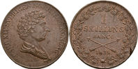 KARL XIV JOHAN (1818-1844). Skilling banco 1835