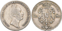 OSKAR I (1844-1859). 1/4 riksdaler specie 1848