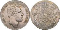 KARL XV (1859-1872). 4 riksdaler riksmynt 1871