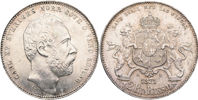 KARL XV (1859-1872). 2 riksdaler riksmynt 1871