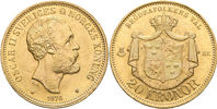 OSKAR II (1872-1907). 20 kronor 1876