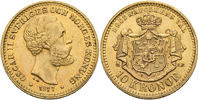 OSKAR II (1872-1907). 10 kronor 1877