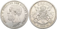 OSKAR II (1872-1907). 2 kronor 1880