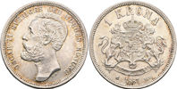 OSKAR II (1872-1907). Krona 1887
